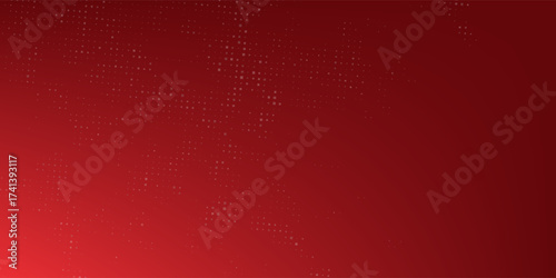 Red diagonal geometric shape with halftone. Modern fiber textured vector eps 10