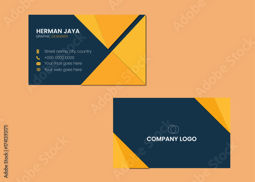 Business card design template, Clean professional business card template, visiting card, business card template.