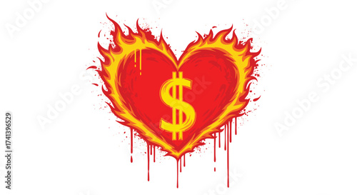 Passionate desire for wealth leading to financial gain and success in a competitive market.