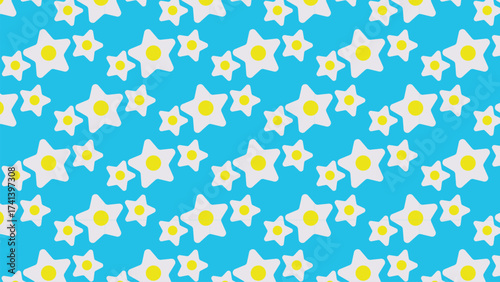 White Daisies pattern. Spring flower concept