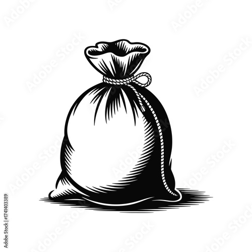 Present sack silhouette