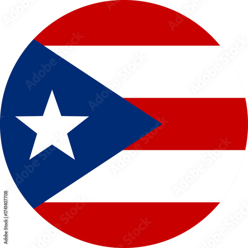 Puerto Rico flag illustrator national of round Free Download Puerto Rico flag illustrator national of round - GFXLoad