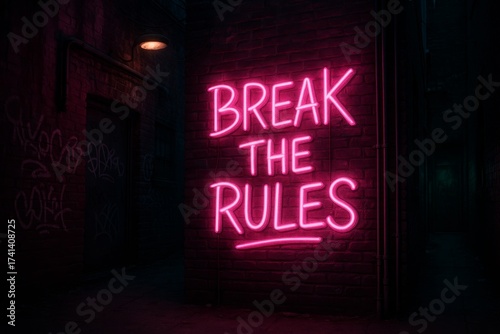 Neon sign that says 