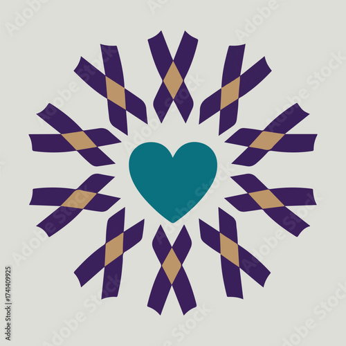 World Hospice and Palliative Care Day vector illustration, compassion awareness design, medical support, dignity, humanity, healthcare poster for global non profit campaign