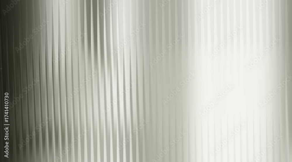 Obraz premium Metallic abstract ribbed texture with silver and gray tones