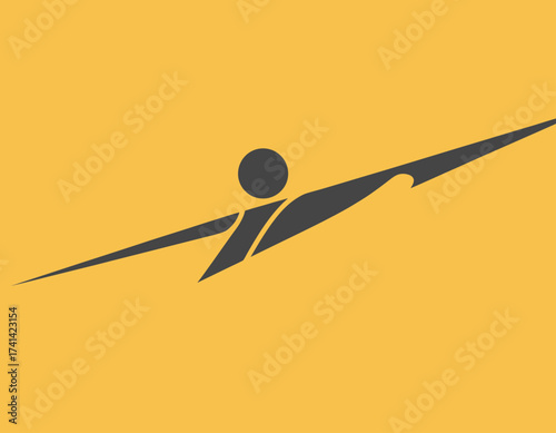 An energetic image capturing a person in motion, symbolizing sportsmanship and dedication, representing the spirit of competition and athletes pushing their limits.