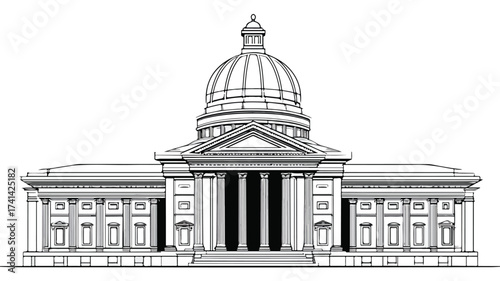 Sleek Isolated Line Styled Vector Illustration for Modern Designs