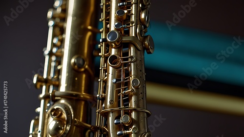 Saxophone Macro Photography of Musical Keys