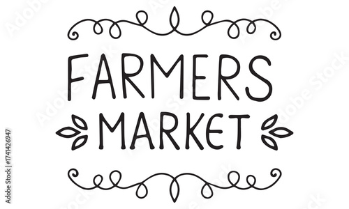 Farmers' Market Sign SVG PNG | Farmhouse Kitchen Decor & Wall Art