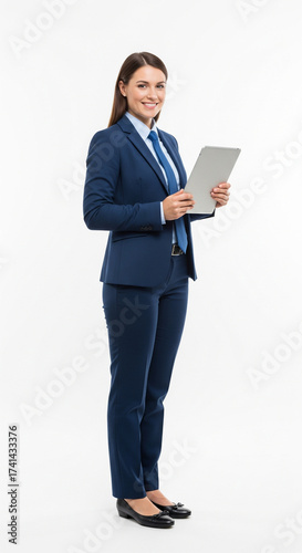 Businesswoman using a tablet