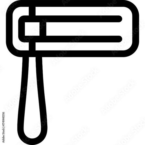 Minimalistic gragger noisemaker icon