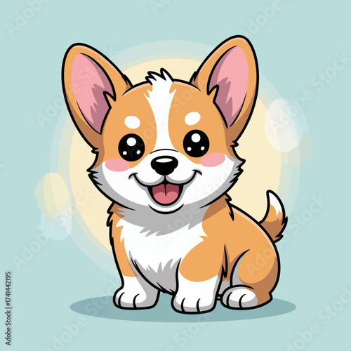 A delightful corgi sits happily, embodying joy and companionship while showcasing the charm and loyalty dogs bring into our lives through their playful nature.