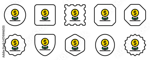 Editable interest vector icon. Part of a big icon set family.  Finance, business, investment, accounting. Perfect for web and app interfaces, presentations, infographics, etc
