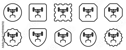 Editable weight lifting vector icon. Part of a big icon set family. Perfect for web and app interfaces, presentations, infographics, etc