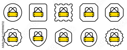 Editable duffel bag, gym bag vector icon. Part of a big icon set family. Perfect for web and app interfaces, presentations, infographics, etc