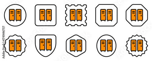 Editable locker, changing room vector icon. Part of a big icon set family. Perfect for web and app interfaces, presentations, infographics, etc