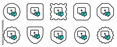 Editable health consultation vector icon. Part of a big icon set family. Perfect for web and app interfaces, presentations, infographics, etc
