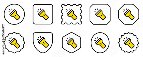 Editable flashlight vector icon. Part of a big icon set family. Perfect for web and app interfaces, presentations, infographics, etc