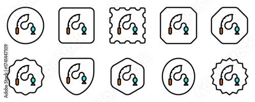 Editable fishing vector icon. Part of a big icon set family. Perfect for web and app interfaces, presentations, infographics, etc