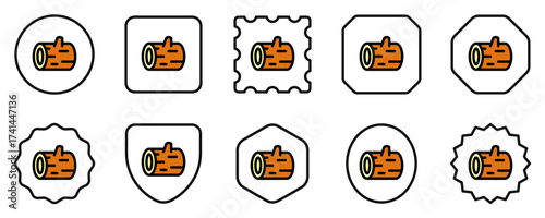 Editable wood, log, firewood vector icon. Part of a big icon set family. Perfect for web and app interfaces, presentations, infographics, etc