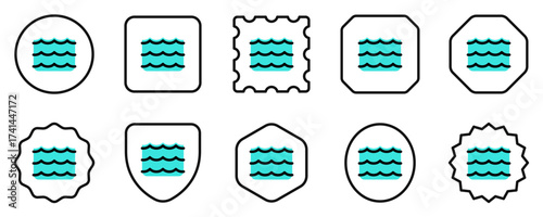 Editable wave, river, ocean, water vector icon. Part of a big icon set family. Perfect for web and app interfaces, presentations, infographics, etc