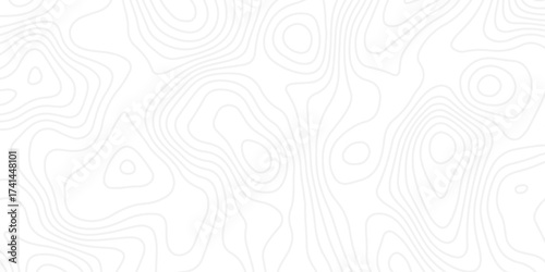 A clean, monochrome abstract background featuring a seamless topographic map pattern with subtle, flowing light gray contour lines on a bright white surface, conveying minimalist elegance.