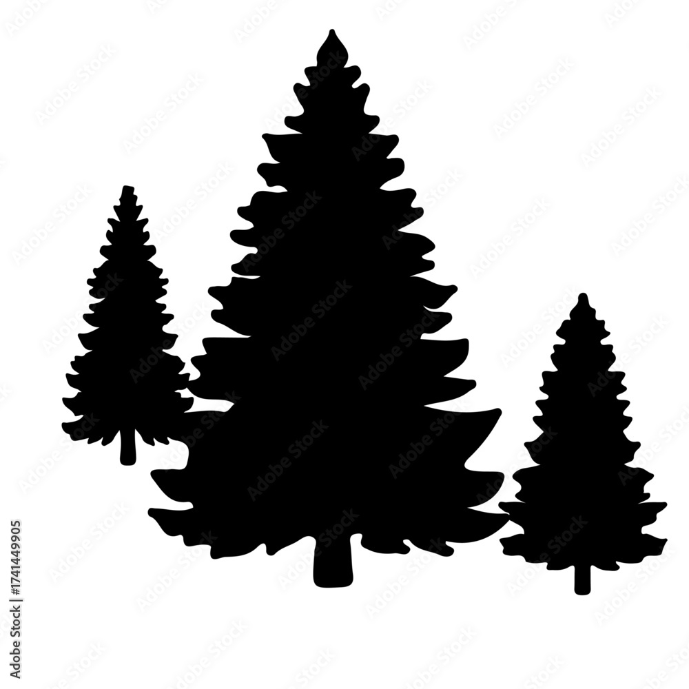 Obraz premium tree, nature, leaf, vector, plant, silhouette, design, illustration, branch, icon, art, symbol, spring, growth, logo, flower, forest, season, environment, summer, ecology, life, oak, decoration, trun