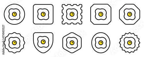 Editable omelet, fried egg vector icon. Part of a big icon set family. Perfect for web and app interfaces, presentations, infographics, etc