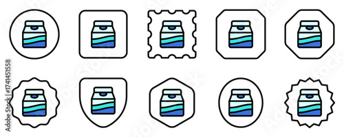 Editable milk carton vector icon. Part of a big icon set family. Perfect for web and app interfaces, presentations, infographics, etc