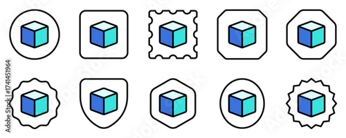 Editable cube vector icon. Part of a big icon set family. Perfect for web and app interfaces, presentations, infographics, etc