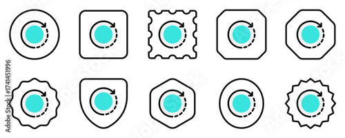 Editable rotate arrow vector icon. Part of a big icon set family. Perfect for web and app interfaces, presentations, infographics, etc