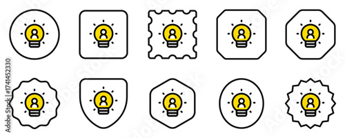 Editable lightbulb, innovation vector icon. Part of a big icon set family. Perfect for web and app interfaces, presentations, infographics, etc