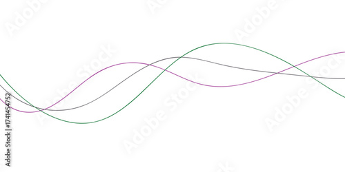 Abstract swirl of interconnected wires or cables showing complex network connections isolated on white background