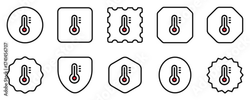 Editable thermometer vector icon. Part of a big icon set family. Perfect for web and app interfaces, presentations, infographics, etc