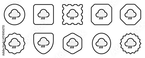 Editable rain, sleet, hail fall vector icon. Part of a big icon set family. Perfect for web and app interfaces, presentations, infographics, etc