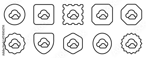 Editable clouds vector icon. Part of a big icon set family. Perfect for web and app interfaces, presentations, infographics, etc