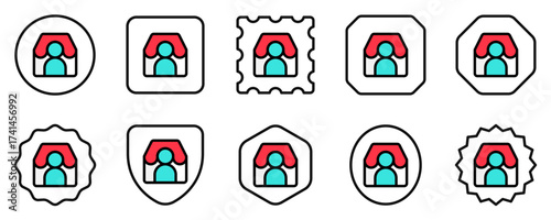 Editable seller, merchant, user vector icon. Part of a big icon set family. Perfect for web and app interfaces, presentations, infographics, etc