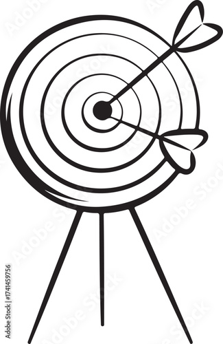 Target And Arrow Achievement Goal Success Aiming