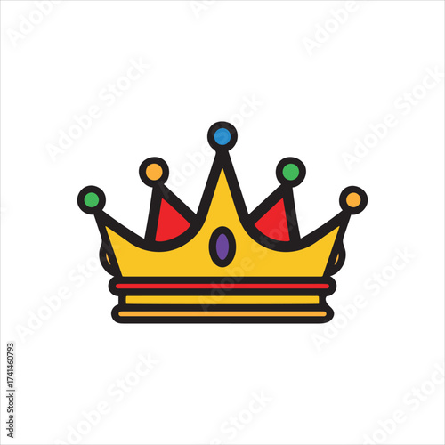 Royal crown symbol icon majestic symbol of royalty and power symbolizing leadership status
