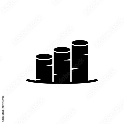 business graph with dollar sign