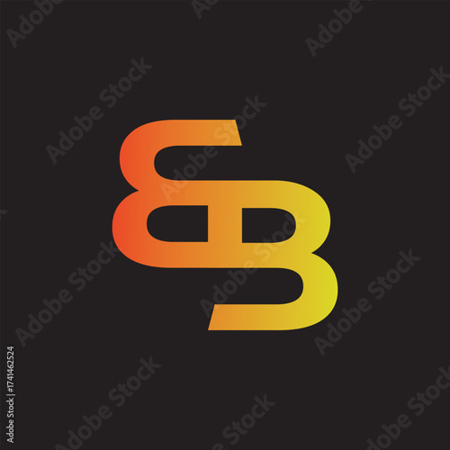 BB Letter Initial Logo Design Template Vector Illustration
