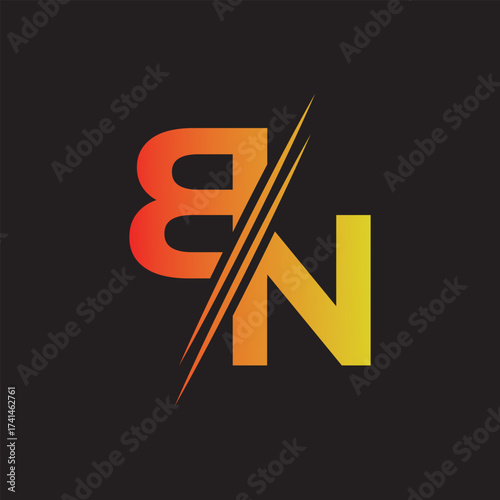 bn, nb, monogram logo