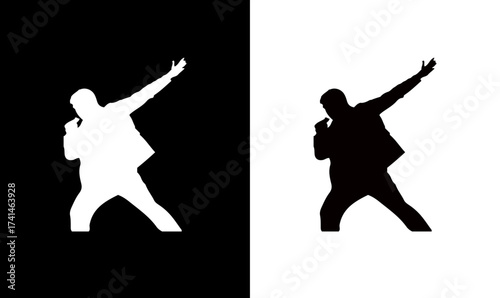 singing man silhouette vector illustration, man singer silhouette vector illustration, women singing silhouette, mic, singing, girl, violinist, woman, couple, people, vector, illustration, love, 