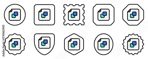 Editable vector app installer icon. Part of a big icon set family. Perfect for web and app interfaces, presentations, infographics, etc