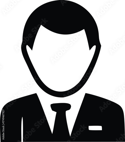 Wallpaper Mural Professional man icon business person silhouette avatar symbol for corporate identity and professional representation Torontodigital.ca