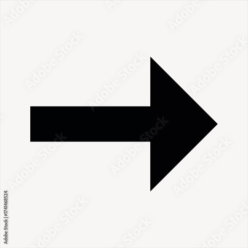 Bold Right Arrow Icon – Minimalist Direction Symbol

Black Arrow Graphic – Navigation or Progress Indicator

Simple Rightward Arrow – UI/UX Element on White Background

Flat Arrow Sign – Directional I