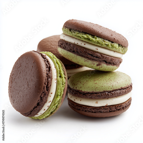 macaroons eclair, cream