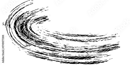 Tire mark. Car and motorcycle tire track vector set. Truck tread mark on the road concept. Vector tire mark from different tread type of car and moto wheel