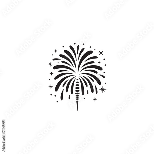 Firework Blast Vector Holiday Event and Party Decoration Design