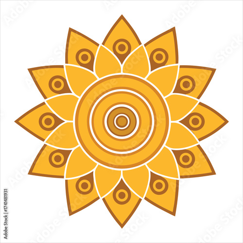 abstract sun vector illustration